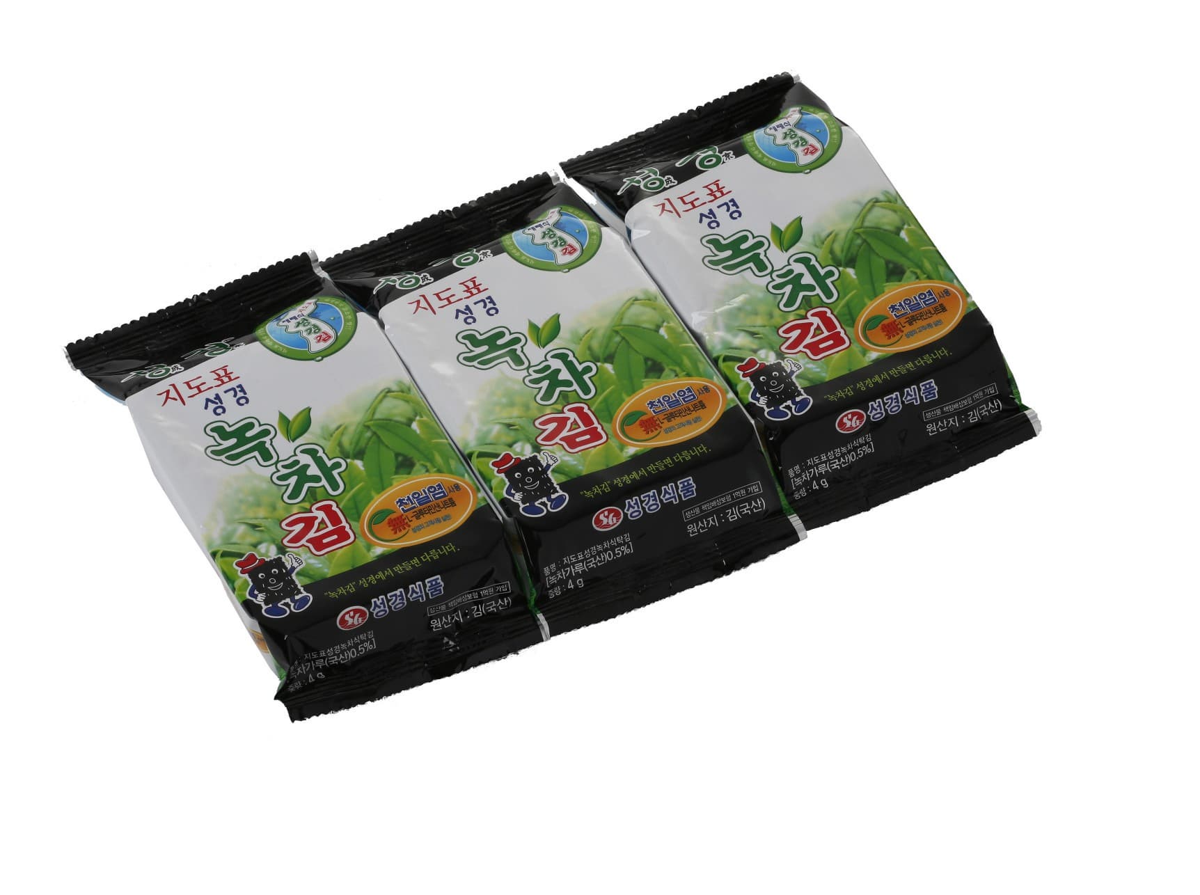 Korean seasoned laver snack  Sung Gyung Green tea Laver_4g_3